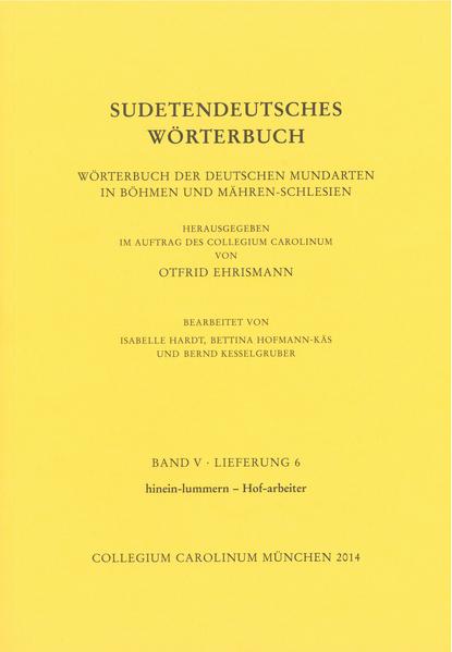 Sudetendeutsches Wörterbuch. Band V