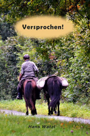 „Ich hole dich mit den Pferden von der Schule ab!“ - Das hat Hans Watzl seinem Enkel versprochen und was versprochen wird, muss gehalten werden! Aber zwischen dem Heimatort, dem fränkischen Wassermungenau und dem Wohnort des Enkels, Münster, in Westfalen, liegen über 550 Kilometer. Also machte sich Hans Watzl daran, einen langen Wanderritt zu planen, und zog mit seinen beiden Islandpferden Fluga und Solfari los … Ein Reisebericht