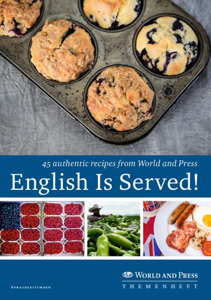 Brownies, Irish stew, fried chicken, smoothies: Einfach lecker! Unsere Autorinnen aus den USA, England und Canada stellen Ihnen ihre Lieblingsrezepte vor. Ob Klassiker wie pancakes und Caesar salad oder modern wie kale and wild rice salad und quesadillas, alle werden Ihnen gelingen! Aber English Is Served! vermittelt Ihnen nicht nur tolle Rezepte: Es erweitert dabei nebenbei Ihre Kenntnisse der englischen Sprache und der Kultur von englischsprachigen Ländern. Detaillierte Hinweise verraten Ihnen, wo man wichtige Zutaten wie den perfekten brown sugar findet, damit Ihre Gerichte richtig authentisch schmecken. Ein Glossar dient als hilfreiches Nachschlagewerk.