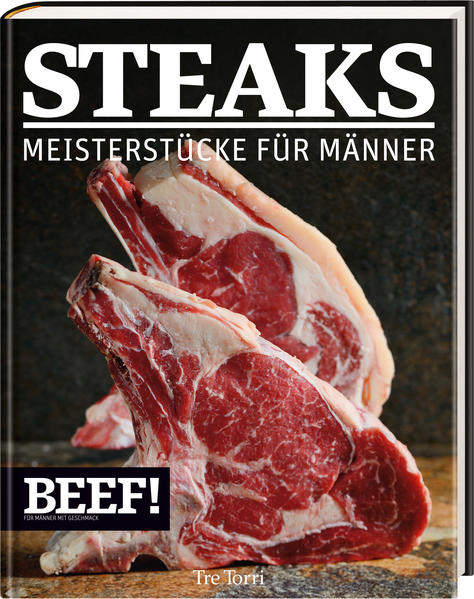 Ein Mann, sein Buch. Endlich. Das Standardwerk zum Thema Fleisch in fünf Bänden. Für Männer mit Geschmack und Platz im Bücherregal. Der erste Band der großen BEEF!-Kochbuchreihe widmet sich einem der begehrtesten und männlichsten Fleischstücke überhaupt: dem Steak! Das Buch beschreibt den Weg hin zur perfekten Fleischzubereitung. Innovative, aufregende Rezepte befriedigen Grillfantasien und Geschmackssehnsüchte. Dieses Buch gibt dem anspruchsvollen Mann Antworten auf seine elementaren Fragen: Was genau unterscheidet Angus, Herforder oder Simmenthaler? Welches Fleischstück brauche ich für das nächste Abenteuer – Porterhouse, Hanging Tender oder doch besser Sirloin? Das Buch erklärt die wichtigsten Cuts und Schnitttechniken und zeigt, worauf es bei der Reifung ankommt. Ach ja. Nicht zuletzt weil Frauen das schätzen, der Aufwand gering ist und Grünzeug tatsächlich aufregend sein kann, stellt das Buch aromatische Gemüsesorten, nicht nur für den Grill und andere tolle Beilagen vor. Ganz nebenbei.