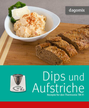 Ein Kochbuch mit Rezepten speziell für den Thermomix. Das Buch enthält 49 unterschiedliche Dips und Aufstriche mit Bild und verständlicher Erklärung. Sie finden hier einen Pikanten Pfirsich-Dip ebenso wie eine Krabben-Creme oder aber einen Bruschetta-Aufstrich.