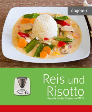 Ein Kochbuch für Reis und Risotto Rezepte speziell für den Thermomix. Unser Kochbuch hat 33 verschiedene Rezepte, von Herzhaft bis süß. Variationen von Reis und Risotto Gerichten mit einer ausführlichen Beschreibung und jedes Rezept ist bebildert was das nachkochen erleichtert.