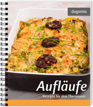 Ein Kochbuch mit vielseitigen Auflauf Rezepten die speziell für die Zubereitung mit dem Thermomix sind. In diesem Buch finden sie 43 unterschiedliche Rezepte für unterschiedliche Aufläufe, herzhaft und auch einige süße Varianten. Alle Rezepte sind verständlich erklärt und mit Bild sowie Nährwerten versehen.