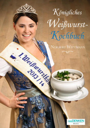 Eine Weißwurst, liebevoll zubereitet und serviert, ist das i-Tüpfelchen der bayerischen Küche. Das königliche Weißwurst-Kochbuch ist das Ergebnis jahrelanger praktischer Erfahrung. Hinter jedem Wort und Bild brennt die Leidenschaft eines echten Kochenthusiasten, der vielfältige und einzigartige Rezepte hervorgebracht hat. So serviert er hausgemachte Schmankerl wie Weißwurst im Schlafrock, Weißwurst mit Gemüse aus dem WOK oder Krautwicker‘l mit Weißwurst und Tomatensauce. Die Vielfalt der Rezepte wird Sie überraschen. Doch dieses Kochbuch bietet Ihnen nicht nur Rezepte, sondern lässt Sie auch einen Blick hinter die Kulissen des Weißwurstbetriebes und der gleichnamigen Akademie der Familie Wittmann werfen. Es zeigt, wie in der Rezeptschmiede neue kulinarische Kompositionen entstehen, wie diese zubereitet und geschmacklich perfektioniert werden. Darüber hinaus erläutert Ihnen Norbert Wittmann die Historie der Weißwurst und stellt Ihnen seinen eindrucksvollen Betrieb vor. Eine hilfreiche Warenkunde, ausführliche Beschreibungen der Arbeitsschritte sowie nützliche Tipps garantieren das mühelose Nachkochen.