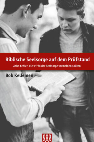 „Bob Kellemen erinnert uns daran, dass die Verwendung der Bibel allein noch keine biblische Seelsorge darstellt. Wir müssen darauf achten, wie wir die Bibel verwenden und wie wir mit den Ratsuchen- den umgehen. In Betracht darauf, die Seelsorge zur Herrlichkeit Gottes auszuführen, können sowohl Neulinge als auch erfahrene biblische Seelsorger die ausgewogenen Einsichten in diesem Buch schätzen lernen.“ Lilly Park, Professorin, Southwestern Baptist Theological Seminary „Biblische Seelsorge auf dem Prüfstand ist dahingehend umfassend, da es verschiedene Fallstricke aufzeigt, die es zu vermeiden gilt, hilfreiche Selbsteinschätzungen liefert und notwendige Ratschläge zur Korrektur bereithält, sollten sie erforderlich sein. Es ist außer- dem prägnant und sowohl für Anfänger als auch erfahrene Seelsor- ger äußerst wertvoll. Ich freue mich darauf, das Buch auf die Liste der Pflichtlektüre meines Seelsorgeteams zu setzen.“ Ben Marshall, Pastor für Seelsorge, Canyon Hills Community Church, Bothel, Washington