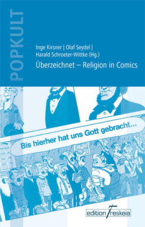 Die Zeiten, in denen Comics der Nimbus des Schmuddeligen anhaftete, vorbei. Zum Leidwesen der Zeichner existiert jedoch immer noch kein richtiger Markt für sie – obwohl jetzt auch in Großverlagen Reihen zu „Graphic Novels“ erscheinen. Zumindest der Marktplatz soll mit diesem Band vergrößert werden, in verschiedenste Beiträge Religion auf den Panels und zwischen ihren Rinnsteinen aufspüren: von Cages über Dagobert Duck und Lucky Luke bis Hellsing, von Peanuts über Preacher bis zu Spiderman und Superman.