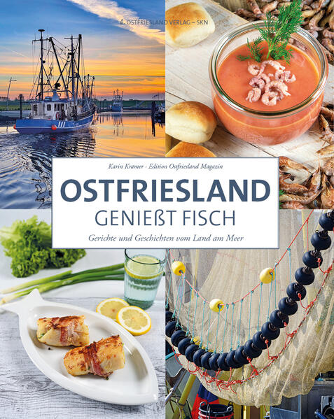 Ostfriesische Küche - Fischküche. Egal ob als Suppe, aus dem Topf, der Pfanne aus dem Ofen oder als Dip: Fisch ist aus einer ausgewogenen Ernährung nicht mehr wegzudenken. Zusammen mit der Köchin Karin Kramer, der Redaktion sowie der Bildredaktion des Ostfriesland Magazins hat der Ostfriesland Verlag seinen Bestseller „Ostfriesland kocht“ um den Titel „Ostfriesland genießt Fisch - Gerichte und Geschichten vom Land am Meer“ ergänzt. Ob Fisch aus dem Meer, den Flüssen oder Wasserläufen des Binnenlandes - Hauswirtschaftsmeisterin Karin Kramer zeigt, wie köstliche Gerichte gelingen. Auch Kochanfänger können sich hier das Wissen holen, wie man mit Fisch richtig umgeht und wie man ihn gekonnt zubereitet. Zudem geben Köche namhafter ostfriesischer Restaurants sowie Spezialitäten-Geschäfte ihre Tipps weiter. Neben wertvollen Kochtipps bietet „Ostfriesland genießt Fisch - Gerichte und Geschichten vom Land am Meer“ aber auch Stoff zum Schmökern. Eindrucksvolle bebilderte Geschichten erzählen vom Fischfang oder dem Räuchern und gewähren Einblicke in die Historie mit einzigartigen Fotos längst vergangener Zeiten. OSTFRIESLAND GENIEßT FISCH - GENIEßEN SIE MIT!