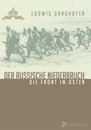 Im April 1915 reist der beliebte bayerische Heimatdichter als Kriegsberichterstatter an die Ostfront, gerade als die russischen Truppen aus Kurland, Litauen und Polen zurückgedrängt und die wichtige Festung Przemysl in Galizien erobert wird. Seine Beobachtung der Kämpfe bettet Ganghofer unterhaltsam und in der ihm eigenen Weise in die herzige Beschreibung von menschlichen Charakteren und Landschaftsbildern ein. Er trifft auf Generalfeldmarschall Hindenburg und dessen Stabschef Ludendorff, er erleidet eine schwere Kriegsverletzung und wird mit dem Eisernen Kreuz ausgezeichnet. Seine patriotisch gefärbten Kriegsschilderungen wurden seit 1915 nicht mehr neu aufgelegt und liegen nun in einer Neufassung zum 100. Jahrestag des Ausbruchs des 1. Weltkrieges wieder vor.