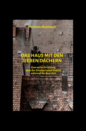 „Das Haus mit den sieben Dächern“ erzählt wahre Erlebnisse einer Bäckerfamilie in Kevelaer, die während der Nazi-Zeit in das heutige Sachsen-Anhalt evakuiert wurde. Die Mutter ist couragierte Gegnerin der Nationalsozialisten, kann auf Dauer jedoch dem Druck der Machthaber nicht standhalten und wird nervlich krank. Nach einer von Tieffliegern bombardierten Bahnfahrt bringt man sie in eine Klinik in Uchtspringe. Erst später stellt sich heraus, dass dieses Krankenhaus eine verdeckte NS-Euthanasieanstalt war. Elisabeth, das jüngste der Kinder von Maria W., die ihre Mutter nie wirklich kennenlernen durfte, versucht herauszufinden, was damals wirklich geschah … Die Erzählung von Hermann Multhaupt ist ein eindringlicher Appell gegen das Vergessen derjenigen Menschen, die der NS-Willkürherrschaft zum Opfer fielen.