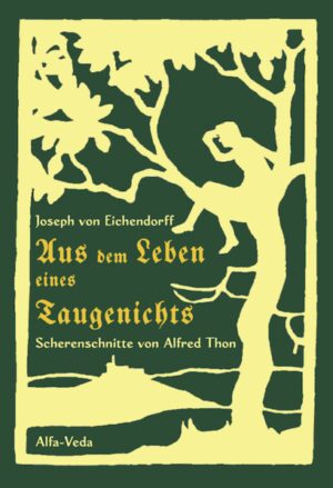 »Wem Gott will rechte Gunst erweisen, den schickt er in die weite Welt.« Mit diesem fröhlichen Lied auf den Lippen begibt sich der Müllersohn auf die Wanderschaft, nachdem ihn sein Vater als Taugenichts davongejagt hat, weil er die alte Mühle nicht übernehmen wollte. Noch während er das Lied schmettert, erweist ihm Gott tatächlich seine rechte Gunst: Hinter ihm fährt eine Kutsche mit zwei edlen Damen, die an seinem Lied gefallen finden und ihn einladen, mitzufahren auf ihr Schloss in Wien, wo er zunächst als Gärtner und bald schon als Einnehmer sein Brot verdient. So fügen sich die glücklichen Umstände aneinander, denn der Taugenichts lebt im Einklang mit Gott und der Welt und erfährt daher mühelos die Unterstützung der Natur, die ihn trotz oder dank verzwickter Missverständnisse bis zum überraschenden Happy End begleitet. Für den Schulunterricht ist ein Glossar altertümlicher Ausdrücke beigefügt