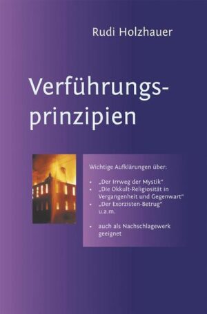 Dieses Buch ist aus der reichen Fülle von Rudi Holzhauers (1916-1989) Veröffentlichungen entstanden und ist eine Fundgrube zur gründlichen Aufklärung über die endzeitlichen Verführungen. Es beleuchtet die vielfältigen Angriffe des Widersachers Gottes, des Teufels, auf die Menschen im Allgemeinen und die wiedergeborenen Kinder Gottes im Besonderen. Z.B. werden u.a. die dämonischen Hintergründe der Mystik dargelegt und die damit verbundene Öffnung für die Geisterwelt (Kapitel 1). In Kapitel 2 legt Rudi Holzhauer überzeugend dar, wo z.B. das Falschprophetentum seine Wurzeln hat oder welche Verbindungen die charismatische Bewegung mit dem Okkultismus hat. In den weiteren Kapiteln wird ausführlich u.a. auf den betrügerischen Exorzismus eingegangen oder welche seelischen Erkrankungen die Okkult-Religiösität zur Folge haben kann. Abgerundet wird dieses Werk mit einer umfangreichen Literaturangabe. Das Zentrum und die Grundlage ist und bleibt der Sohn Gottes, Jesus Christus und das Wort Gottes, die Bibel. Er ist der einzige, der aus allen Verführungen befreien und alle Bindungen durch sein Blut lösen kann, weil er den Satan besiegt hat. Mögen viele Suchende und Zweifelnde durch die Hilfen dieses Buches zu Jesus Christus kommen und durch Ihn Errettung und Befreiung erfahren!