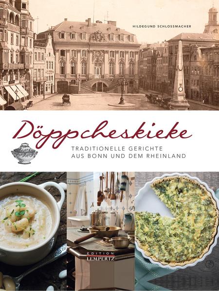 In diesem Buch wird die rheinische Lebensfreude durch traditionelle Bonner und rheinische Rezepte erlebbar. Mit viel Liebe hat Hildegund Schloßmacher alte Rezepte neu adaptiert. Durch umfangreiche Literaturrecherche und im Dialog mit Bonner Döppcheskiekern sind Rezepte entstanden, die auch anderswo im Rheinland oder darüber hinaus einen Wiedererkennungswert haben: Von Suppen über Gerichte mit Gemüse, Fleisch und Fisch, bis zu Brot, Gebäck und Desserts. Hier ist alles dabei, was die rheinische Küche zu bieten hat. Großmutters Rezepte und Küchenwissen, rheinische Tradition und Lebensfreude können so anhand von alten Gerichten neu erlebt werden! Anschauliche Anleitungen, informative Rezeptkunde und Einblicke in die rheinische Küchengeschichte bereiten nicht nur Lesefreude, die Zubereitung lockt sicherlich etliche Döppcheskieke an Ihren Herd.