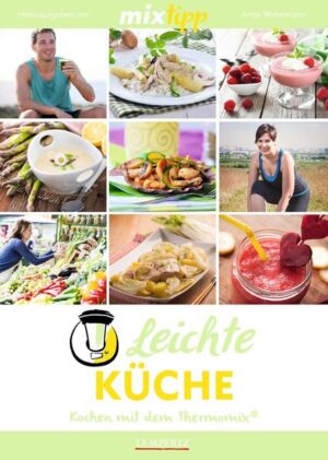 Warum nicht schlank schlemmen mit dem Thermomix? Wer sich gesund ernähren möchte, muss nicht auf schmackhafte Gerichte verzichten: Lieblingsgerichte wie Frikadellen und Rote Grütze mit Vanillesauce oder die Klassiker Vitello Tonnato und Senfeier mit Kartoffeln klingen eher nach mehr als nach weniger! Neben Fisch-, Fleisch- und vegetarischen Gerichten bietet das Team Mixtipp leckere Beilagen- und Suppenrezepte, leckeres zum Frühstück sowie leichte Desserts zum Schlemmen. Kalorienarme Gerichte werden durch die schonende und schnelle Zubereitung mit dem besten Kochpartner der Welt, dem Thermomix, zu einer schmackhaften Alternative! Mit unseren Rezepten und deinem Thermomix zauberst du gesunde, vitaminreiche, leichte Speisen für die ganze Familie. Abnehmen mit dem Thermomix, ganz ohne Diät. Lecker!