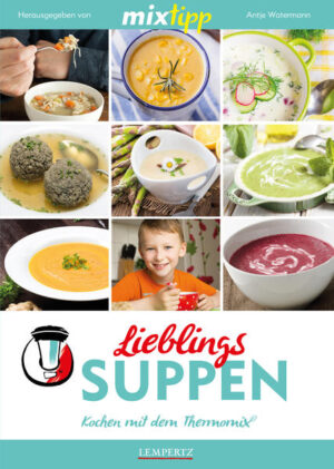 Du liebst Suppen? Kein Wunder! Italienische Gemüsesuppe, Bananensuppe, Gurkensuppe mit Joghurt und Krabben und viele mehr: Kaum ein Gericht hält so viele köstliche Zubereitungsmöglichkeiten für dich bereit. Ob feine Bouillons für einen appetitanregenden Start in ein Menü oder herzhafte Eintöpfe, die dich an kalten Tagen tragen: In diesem Buch findest du die leckersten und beliebtesten Suppenrezepte, mit denen du deine Lieblingssuppen neu erfinden und neue köstliche Varianten entdecken kannst. Dabei lassen sich natürlich alle einfach und schnell mit dem TM 5 und den TM 31 zubereiten. Mal deftig, mal leicht, mal international und mal traditionell - das sind unsere Mixtipp-Lieblingssuppen!