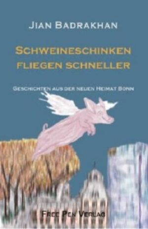 Man kann nicht nur »aus Aleppo kommen«, sondern Aleppo wird, wo man auch hinreist, einfach immer mitgenommen. “Schweineschinken fliegen schneller” ist eine chaotische Ort- und Zeitreise, die geprägt ist von der komischen Hoffnungslosigkeit einer gesamten Generation, der Verwurzelung einer seit Jahrtausenden unterdrückten kurdischen Identität und einer anderen Art der Integration in einer willkommenen, fremden Heimat. In beiden Orten ähneln sich zufällig die Beamten. Beide erledigen die Anliegen der Menschen nicht, ohne es oftmals etwas schwieriger und langsamer zu machen. Mit einer kleinen Ikramiyeh, eine Art Behördenbestechung, läuft die Sache in Aleppo dann aber doch anders.