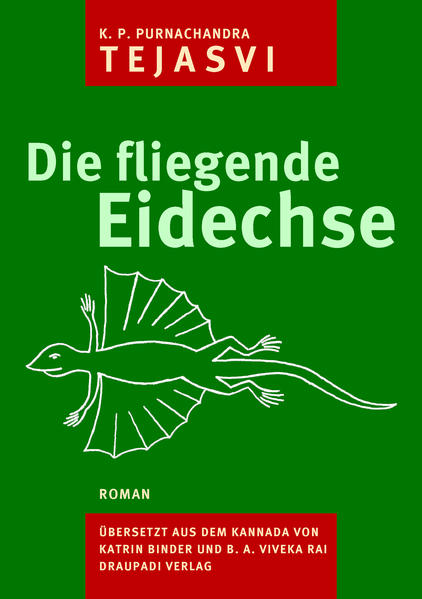 „Die fliegende Eidechse“ beschreibt die abenteuerliche Expedition einer wild zusammengewürfelten Gruppe von Männern in den Dschungel auf der Suche nach einer sagenhaften fliegenden Eidechse. In den Wäldern der Westghats stoßen sie dabei auf viele Geheimnisse der Natur und gewinnen Einsichten in die Evolution und die menschliche Natur. Vor dem Hintergrund der Komplexität der Umwelt entstehen tiefe philosophische Diskussionen, während unerwartete Hindernisse das verborgene Wissen und den Erfahrungsschatz derer ans Licht bringen, die seit Generationen eng mit der Natur verbunden leben. Auf dieser oft mit Humor gewürzten Suche nach Wahrheit skizziert K. P. Purnachandra Tejasvi (1938-2007) im Spannungsfeld zwischen Naturwissenschaft und traditionellem Umweltwissen eine Art Öko-Humanismus, der auch im 21. Jahrhundert nichts an Aktualität verloren hat.