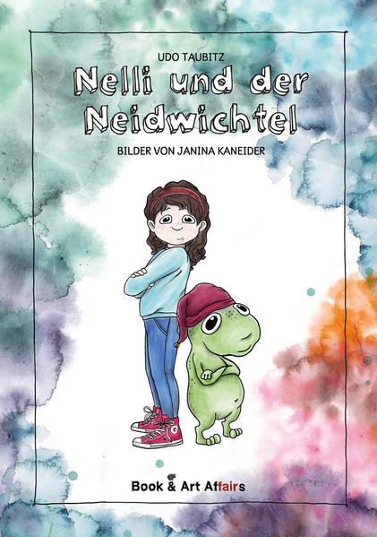 "Nelli und der Neidwichtel" von Udo Taubitz Illustrationen von Janina Kaneider Direkt beim Verlag www.book- and- art- affairs.de bestellbar! Beim Geschenkevergleichen mit Frida macht Nelli große Augen: Frida hat viel, viel mehr! Und auf Nellis Nase explodieren plötzlich grüne Pickel. Hilfe! Aber die Ärzte sind ratlos. Abends im Bett hört Nelli eine seltsame Stimme rufen, sie soll die Augen schließen. Nelli sieht leuchtende Flecken tanzen. „Der dicke Grüne hier bin ich – dein Neidwichtel! Danke, dass du mich so schön fütterst!“ Wie wird Nelli den frechen Wicht im Kopf nur wieder los? Ein lustiges Buch über ein gemeines Gefühl, das jeden mal überfällt – und darüber, was bei Neid- Alarm hilft. „Neid wurzelt tief in der menschlichen Seele. Wenn wir neidisch sind, können wir niemals glücklich und zufrieden sein.“ Dr. med. Andres Bircher