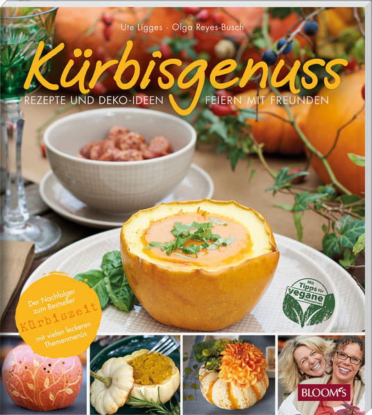 Von der Vorspeise bis zum Dessert, vom deftigen Hauptgericht bis zum köstlichen Kuchen dreht sich alles um die Riesenbeere. Kürbisexpertin Ute Ligges und „Schnitzhexe“ Olga Reyes-Busch unternehmen eine kulinarische Entdeckungsreise für alle, die die herbstliche Feldfrucht lieben. Stimmungsvolle Dekorationen und Kürbisschnitzereien ergänzen die leckeren wie einfach nachkochbaren Gerichte. Auch Veganer finden vielfältige Rezepte. Empfehlenswerte Speisesorten werden ausführlich mit ihren spezifischen Genuss- und Kocheignungen beschrieben und abgebildet. Die Rezepte sind zu acht Themenmenüs mit entsprechenden Style- und Dekorationsvorschlägen zusammengestellt, lassen sich aber auch einzeln genießen. Dabei sind das Halloween-Essen, die Fingerfood-Party, das Jagddiner und sogar eine Kürbis-Hochzeitstafel. Sie regen zum Feiern und Genießen mit Familie und Freunden an.