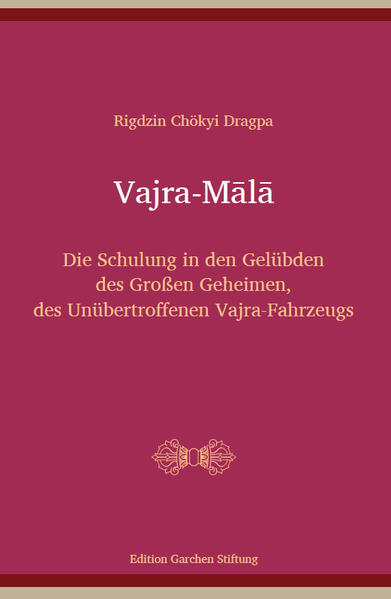 Die Lehren des Buddha hängen von der Übertragungslinie ab. Die Übertragungslinie wiederum hängt von der Reinheit der Gelübde ab. Das Wahren der Gelübde indes ist unmöglich, ohne von Anfang an zu wissen, worin die zu wahrenden Gelübde bestehen. Da die Schulung in den verschiedenen Arten zu wahrender Gelübde der ausschlaggebende Kernpunkt ist, werden hier der Reihe nach präzise und prägnant dargestellt: das Erhalten der noch nicht erhaltenen Gelübde, das Wahren der erhaltenen Gelübde in unbeeinträchtigter Weise und das Wiederherstellen verfallener Gelübde. Für eine Person mit dem günstigen Geschick, in einem Leben und in einem Körper die Ebene Vajradharas zu erreichen, stellt diese Übung die Stufen des einzigen gangbaren Pfades dar. Es ist außerordentlich wichtig, dass sie sich mit ernsthaftem Eifer und ohne Nachlässigkeit diesem Pfad, zu dem sie sich verpflichtet hat, widmet. S. H. Drikung Kyabgön Chetsang Der Autor dieser vortrefflichen Schulung in den Gelübden, Rigdzin Chökyi Dragpa (1595-1659), auch Drikung Dharmakīrti genannt, war der letzte namhafte Spross aus der Drikung-Kyura-Linie.