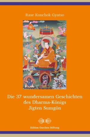 Von den „37 wunderbaren Erzählungen über den Dharma-Herrn Jigten Sumgön“ wurde schon lange Zeit gesprochen, aber bis heute habe ich keinen Text gefunden, der direkt aufzeigt, was genau diese biografischen Erzählungen sind.So habe ich dies aus meiner Erinnerung heraus verfasst im Erd-Tiger-Jahr des tibetischen Kalenders, das nach dem buddhistischen Kalender das Jahr 2542 (1999 u. Z.) ist. Möge alles glückverheißend sein.-Rase Konchok Gyatso-Der Same der Befreiung wird sicherlich in jede Person eingepfl anzt werden, die auch nur einmal die Biografie von Buddha Drikung Kyobpa Jigten Sumgön, dem vollkommenen Dharma-Herrn der Drei Welten, hört.-S. E. Nubpa Rinpoche -
