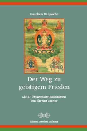 Für Garchen Rinpoche sind "Die 37 Übungen der Bodhisattvas" ein enger Wegbegleiter und sein wichtigster Schatz. Durch die Praxis dieser Geistesschulung gelang es ihm während der 20 Jahre in chinesischer Gefangenschaft, seine Peiniger ins Herz zu schließen. Seine Unterweisungen dazu sind durchdrungen von der Verwirklichung dieser Praxis. Verfasst wurden die 37 Übungen im 14. Jahrhundert von Thogme Sangpo (1295-1369), einem Lamrim- und Lojong-Meister in der Tradition des indischen Meisters Atisha (982-1054). Thogme Sangpos Werk ist die Essenz des Lojong-der Geistesschulung, die zur Entwicklung und vollkommenen Entfaltung von Mitgefühl und Bodhicitta führt.