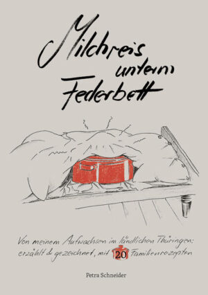 Von meinem Aufwachsen (1966-1992) im ländlichen Thüringen. Familie, Wohnen, Schule, Ausbildung und erste erwachsene Jahre: nacherzählt und gezeichnet … bis ich die „Decke“ vom „Milchreis“, der ich war, wegzog und ins eigene Leben losstiefelte. Erzählt & gezeichnet mit 20 Familienrezepten