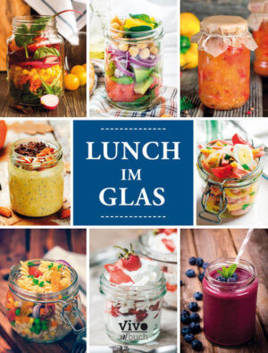 Lunchbox war gestern – der neue Mitnehmtrend heißt Lunch im Glas! Nicht nur kalte Speisen wie Salate, Müslis, Desserts und Gebäck lassen sich so fürs Mittagessen im Büro, für die Schule, zum Picknick oder für Pausen unterwegs problemlos transportieren. Auch warme Gerichte wie Suppen, Nudeln und Co. können im Einmachglas wunderbar mitgenommen und nach Bedarf direkt im Glas aufgewärmt werden. Und auch trendige Smoothies lassen sich am besten gleich aus dem Glas schlürfen. Schluss mit ungesundem Fast Food, langweiligen Imbissgerichten, unnötigen Ausgaben für teure Restaurants und langen Wartezeiten in Kantinen. Mit Lunch im Glas essen Sie abwechslungsreich, schnell, günstig und individuell!