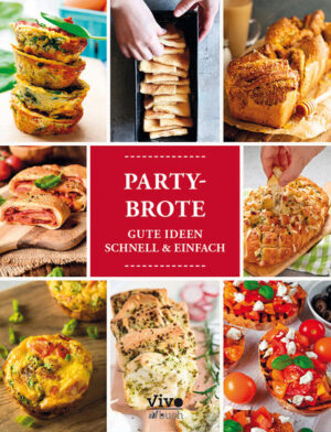 Trendige Partybrote von knusprig bis fluffig sind die Stars jeder Party. Probieren Sie hippe Pull Apart Breads, Monkey Breads sowie Falten- und Zupfbrote. Sie sind als herzhafte oder süße Variante für jeden Geschmack und Anlass das ideale Partybrot. Ihre Gäste werden sich darauf stürzen und sie in gemütlicher Runde lustvoll Stück für Stück auseinanderzupfen. Etwas ganz Besonderes sind auch die gedrehten und geflochtenen Knabberstangen, Zopfbrötchen und Blumenbrote sowie Stock- und Fladenbrote, ganz einfach zum Dippen oder mit leckeren Füllungen. Diese unwiderstehlichen Backwaren sind das absolute Party-Highlight und natürlich auch ein kreatives Party-Highlight und natürlich auch ein kreatives