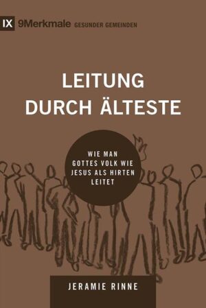 Dieses Buch ist ein Band der Reihe 9 MERKMALE GESUNDER GEMEINDEN, die jeweils eines dieser Merkmale behandeln. Dieser Band zeigt, was die Bibel über Gemeindeleitung lehrt und wie der Hirtendienst für die Herde Gottes ausgeübt wird. „Jeramie Rinne gelingt es Ältesten vor Augen zu führen worin ihre Berufung liegt: Hirten der Gemeinde zu sein—mit Jesus Christus ihrem Oberhirten als Vorbild. Herausfordernd. Ermutigend. Biblisch. Aufschlussreich. Segen spendend für jede Gemeinde, deren Ältesten sich dieses Buch zu Herzen nehmen.“ Dr. Kai Soltau