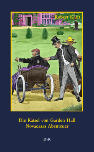 HAUPTBESCHREIBUNG Die vorliegende Neuausgabe enthält den ungekürzten Text der von Robert Kraft (1869-1916) verfassten Romane, die erstmals 1908 bzw. 1909 in 5 bzw. 13 Lieferungen erschienen sind, unter Verwendung folgender Ausgaben: Die Rätsel von Garden Hall. Roman von Robert Kraft. In: Robert Kraft: Gesammelte Reise- und Abenteuer-Romane. Sechste Serie: Die Augen der Sphinx. Zweiter Band. Niedersedlitz-Dresden: H. G. Münchmeyer G. m. b. H. o. J. [1910]. 212 S. mit 7 Illustrationen von Adolf Wald. Novacasas Abenteuer. Roman von Robert Kraft. In: Robert Kraft: Gesammelte Reise- und Abenteuer-Romane. Sechste Serie: Die Augen der Sphinx. Siebenter Band. Niedersedlitz-Dresden: H. G. Münchmeyer G. m. b. H. o. J. [1910]. 607 S. mit 26 Illustrationen von Adolf Wald.