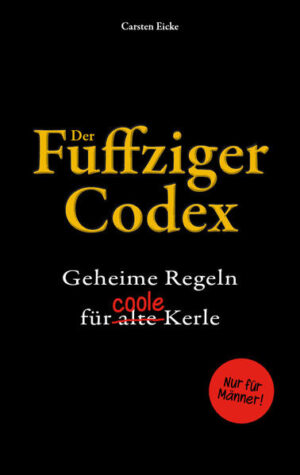 Irgendwann ab 50 plus trennt sich die Spreu vom Weizen. Während die einen Kerle einfach alt werden, bleiben die anderen genau so, wie sie schon immer waren - cool. Für sie ist 50 das neue 30 und ansonsten bestenfalls eine Zahl auf dem Hantelgewicht im Fitness-Studio. Denn sie sind keine Fünfziger, sondern Fuffziger! Der Fuffziger-Codex ist das Schwarzbuch einer neuen 50-something-Generation. Einer verschworenen Gemeinschaft von Jungs, die nie alt werden. Er wird weitergereicht. Von Hosentasche zu Hosentasche, von iPhone zu Blackberry. Von Mann zu Mann. Wer keins kriegt, gehört nicht dazu, sorry.