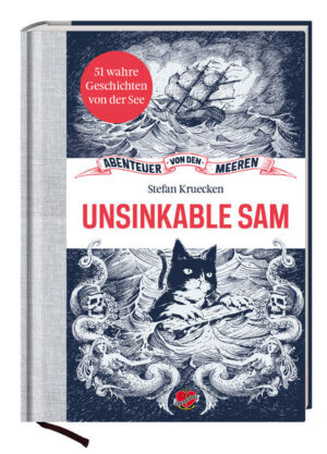 In diesem Buch geht es um einen Kater, der nicht untergehen konnte. Um ein Geisterschiff, einen Spionage-Wal, um Freibeuter und eine geheimnisvolle Flaschenpost, um die Strandräuber von Sylt und den Fluch einer alten Burg am Meer. Wir wagen uns auf den Nordatlantik, auf die Weihnachtsinsel, ins Loch des Teufels und mitten hinein in den Alptraum eines Kapitäns. 51 Geschichten vom Meer, für eine Reise in Gedanken. Wie Polaroids von der See. Ein kleiner Lesegenuss zwischendurch: romantisch, abenteuerlich - aber immer spannend. Und auch herrlich altmodisch. Wer das Meer mag, wird dieses Buch lieben. Unsinkable Sam ist der erste Band der neuen Reihe „Abenteuer von den Meeren“. Ab sofort regelmäßig im Handel.