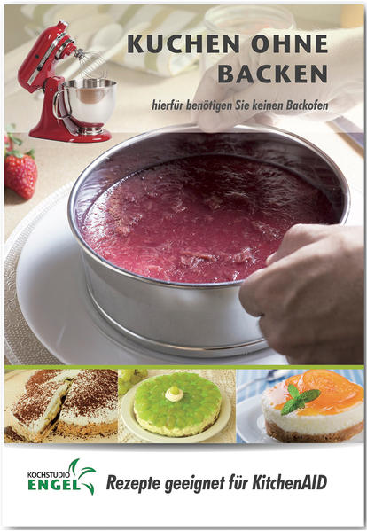 Rezeptheft „Kuchen ohne Backen - Rezepte geeignet für KitchenAid“ hochwertiger Offset-Druck in Farbe DinA5-Heftung mit 60 Seiten kein Original KitchenAid Autorenporträt: Kochstudio Engel veröffentlicht regelmäßig einfache und leckere Rezepte speziell für Ihre KitchenAid Küchenmaschine mit ansprechenden Bildern zu jedem Rezept. Wir freuen uns über einen Besuch auf unserer Homepage: www.kochstudio-engel.de