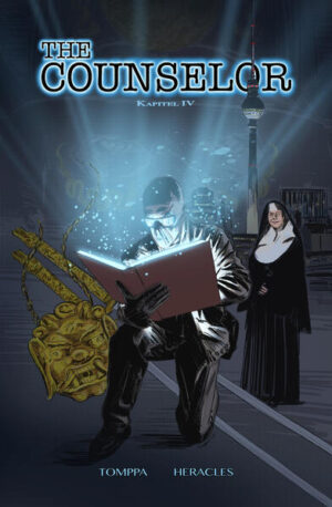 Wärend der Counselor der Polizei in New York bei einem Drogenfall hilft, meldet das Buch einen Alarm. Die Yakuza, Dämonenschwerter und uralte Legenden, tote Nonnen und alles hat mit der Vergangenheit des Counselor zu tun. Die Spur führt nach Berlin. Robert Heracles startet in das 4. Kapitel vom Counselor mit vielen Geheimnissen und Tomppa setzt diese wieder zeichnerisch ausdrucksstark um. Er hat ein Buch. Es enthält das gesamte Wissen der Menschheit, das jemals niedergeschrieben wurde, und nur er kann darin lesen. Er trägt eine Maske und Handschuhe, um seine Identität zu verbergen. Er hat keine Superkräfte, er hat nur dieses Buch...