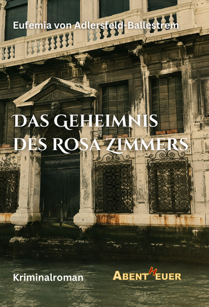 Eufemia von Adlersfeld-Ballestrem (1854 - 1941) zählte einst zu den beliebtesten deutschen Unterhaltungsschriftstellerinnen. Heute sind ihre Werke, ja selbst ihr Name fast vollständig und unverdient in Vergessenheit geraten. Im vorliegenden Kriminalroman, der im Jahre 1920 erstmals unter dem Titel DAS ROSAZIMMER erschien, gelingt es der Autorin meisterhaft, gefühlvolle Romantik mit knisternder Spannung zu vereinen und sie brilliert dabei mit einem durch die gesamte Geschichte latent durchscheinenden, erfrischenden Humor. Ganz nebenbei erfährt der Leser viel ungeahnt Interessantes über die finstere Vergangenheit venezianischer Adelspaläste. - Der Text wurde im Abentheuer Verlag behutsam modernisiert und mit der neuen Rechtschreibung versehen.