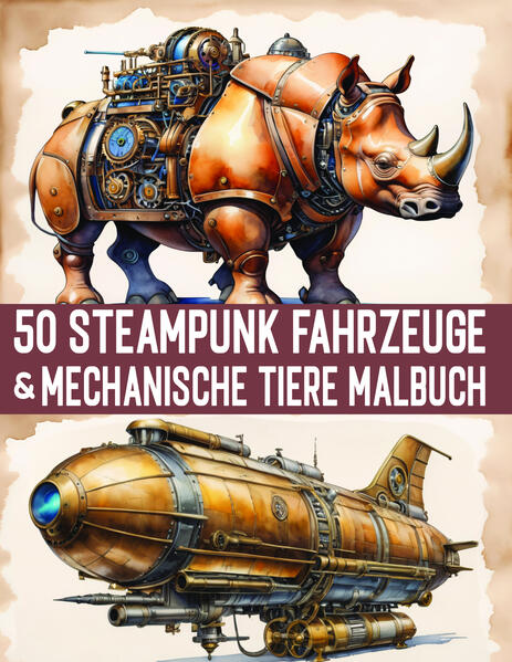 50 Fantastische Steampunk Fahrzeuge & Mechanische Tiere Malbuch für Erwachsene & Teens: 50 professionelle Motive für Entspannung, Spaß, Stressabbau & ein unvergessliches Malerlebnis Tauchen Sie ein in die faszinierende Welt des Steampunks mit unserem einzigartigen Malbuch, das speziell für Erwachsene und Teenager entworfen wurde! "50 Fantastische Steampunk Fahrzeuge & Mechanische Tiere" bietet Ihnen 50 atemberaubende und detailreiche Motive, die sowohl Ihre Kreativität als auch Ihre Entspannung fördern. Was erwartet Sie in diesem Malbuch? 25 Steampunk-Fahrzeuge: Erleben Sie eine aufregende Reise durch die Steampunk-Ära mit einer Vielzahl von fantastischen Fahrzeugen, die durch Luft, Wasser, Land und sogar den Weltraum reisen. Jedes Fahrzeug ist sorgfältig entworfen und bietet zahlreiche Details, die darauf warten, von Ihnen entdeckt und koloriert zu werden: * Luftfahrzeuge * Wasserfahrzeuge * Landfahrzeuge * Weltraumfahrzeuge 25 Mechanische Tiere: Lassen Sie Ihrer Fantasie freien Lauf mit einer Sammlung von mechanischen Kreaturen, die die Schönheit der Natur mit der Ästhetik des Steampunks vereinen. Diese tierischen Motive sind nicht nur beeindruckend detailliert, sondern bieten auch ein spannendes Malerlebnis. Warum dieses Malbuch? Entspannung & Stressabbau: Finden Sie Ruhe und Gelassenheit, während Sie in die komplexen Designs eintauchen und sie zum Leben erwecken. Kreativität & Spaß: Fördern Sie Ihre künstlerischen Fähigkeiten und genießen Sie die Freude am kreativen Ausdruck. Hochwertige Illustrationen: Jede Seite ist professionell gestaltet und bietet eine hohe Druckqualität, um Ihnen ein erstklassiges Malerlebnis zu bieten. Gönnen Sie sich oder einem geliebten Menschen eine Pause vom Alltag mit diesem außergewöhnlichen Steampunk-Malbuch. Perfekt als Geschenk für Liebhaber von Steampunk, Fantasy und kreativen Hobbys. Machen Sie sich bereit für ein unvergleichliches Malerlebnis und entdecken Sie die Welt der Steampunk-Fahrzeuge und mechanischen Tierwesen in "50 Fantastische Steampunk Fahrzeuge & Mechanische Tiere Malbuch für Erwachsene & Teens".