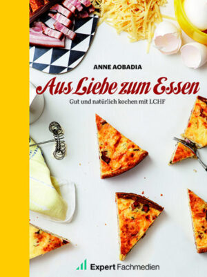 ANNE AOBADIA, die frühere Redakteurin der Zeitschrift „Mat & Hälsa“ (Ernährung und Gesundheit), hat ihre besten Rezepte mit wenigen Kohlenhydraten - für ein lang ersehntes Kochbuch - gesammelt. Hier wird zu einer Gesundheitsernährung eingeladen - ohne Zucker, Gluten, künstliche Zusätze und Süßstoffe. In „Aus Liebe zum Essen“ finden Sie viele Tipps, wie Sie auf einfache Art und Weise die besten Gerichte mit nur wenigen Kohlenhydraten und durchaus üblichen Zutaten, die es in Ihrem Lebensmittelladen gibt, zubereiten können. Gesund zu leben und zu essen soll einfach sein. Das Buch enthält 101 Rezepte - alles von schnellen Alltagsgerichten bis hin zu lange geschmorten und festlichen Gerichten mit einem Geschmack von sowohl Mittelmeerküche als auch schwedischer Hausmannskost. LCHF 2.0 nennt Anne Aobadia ihre neue, frische und persönliche Version von LCHF (Low Carb High Fat - Wenig Kohlenhydrate und mehr hochwertige Fette).