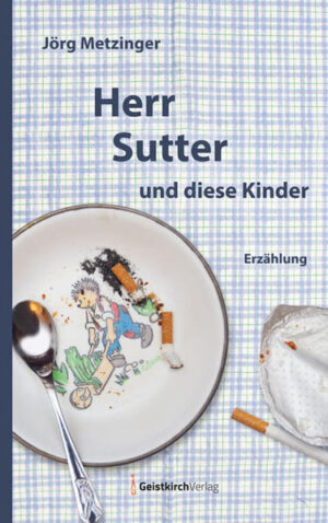 Der Herr Sutter ist verheiratet mit Katharina und Vater eines Sohnes sowie der »Eineier«, das sind die Zwillinge Maria und Eva. Im Wohlstandsambiente der späten Neunziger-Jahre des vergangenen Jahrtausends, bei den befreundeten Grumbachs und der schwarzen Betty, begegnen ihm deren Sprösslinge, der Spasti-Sebasti etwa und die milchkaffeefarbene Emily. Auch von Berufs wegen stößt er ständig auf die merkwürdige Spezies Kind. Beide, diese Kinder wie Sutter, versuchen, aufeinander Einfluss zu nehmen. Und staunen, wie es meistens misslingt. Oder unerwartet gelingt. Jörg Metzinger ist 1962 geboren, Saarländer, Pfarrer, Lehrer, Hobbykoch, Blues-Gitarrist. Er hat geheiratet und einen erwachsenen Sohn, der 1994 geboren wurde. Ähnlichkeiten zu Herrn Sutter liegen also auf der Hand. Beide haben nebenbei bemerkt den gleichen Vornamen. Manches ist aber auch ganz anders.