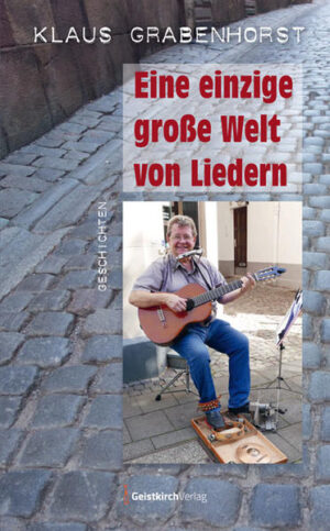 Seit 2010 ist der Erzählkünstler, Schauspieler und Sänger Klaus Grabenhorst (Stimme/Gitarre) mit seinen LITERATUR-LIVE-Programmen regelmäßig in Cafés, Friseursalons, Hutgeschäften, Buchläden, Büchereien und Stadtteilzentren zu sehen. Sein drittes Prosabuch »Eine einzige große Welt von Liedern« mit sechs Geschichten erscheint nach rund tausend Aufführungen zum zehnjährigen Jubiläum von LITERATUR-LIVE. Klaus Grabenhorst, 1958 in Braunschweig geboren, lebt in Düsseldorf und ist seit über 40 Jahren als Erzählkünstler, Schauspieler und Sänger unterwegs. Nachdem er jahrelang mit kabarettistischen Liedern in Deutschlands Fußgängerzonen Aufsehen erregte, führten ihn Tourneen für das Goethe-Institut ins Ausland, er spielte im TAT Frankfurt, sang seine Georges Brassens-Nachdichtungen Open Air vor 3000 Zuschauern am Deutschen Eck in Koblenz, er wurde in den Top Ten der SWR-Liederbestenliste geführt, in Paris zeigte ihn die französische Tagesschau »France 2« und im russischen Fernsehen war er aus dem Wachtangow-Theater in Moskau von 30 Millionen Zuschauern bis nach Wladiwostock zu hören. Veröffentlichungen u. a. im Ernst Klett Verlag und bei rororo