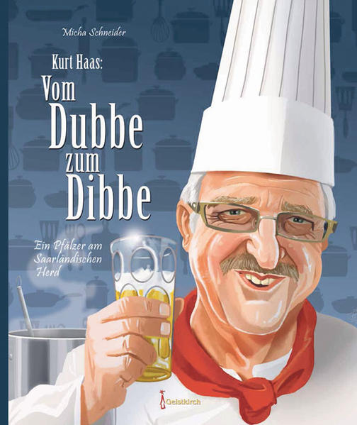 Das Dubbeglas ist schon fast ein Sinnbild für die Gastronomie in der Pfalz. Von dort stammt Kurt Haas, der sich mit seinem umtriebigen Partyservice zweifellos zu einem der besten Köche des Saarlandes empor gekocht hat. In „Vom Dubbe zum Dibbe“ verrät er uns einige seiner besten Gerichte. Mit einer bebilderten Reise zu den saarländischen Sehenswürdigkeiten ist das Buch zudem eine Liebeserklärung an seine neue Heimat.