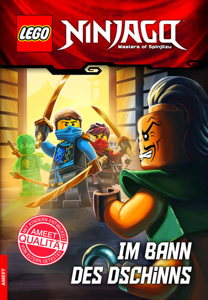 Drei spannende Geschichten zum Vorund Selberlesen für LEGO® NINJAGO™ Fans! Der böse Flaschengeist Nadakhan hat es auf Ninjago und besonders auf Ninja Nya abgesehen. In ihr erkennt er seine verloren geglaubte Braut. Während ihre Freunde im Gefängnis des Dschinn gefangen sind, versucht Ninja Jay mit allen Tricks, die drohende Dschinn- Hochzeit zu verhindern. • drei Geschichten zur LEGO® NINJAGO™ TV- Serie • handgezeichnete NINJAGO Illustrationen • in großer Schrift für leichtes Lesen • mit Einführung und Glossar für LEGO NINJAGO Einsteiger