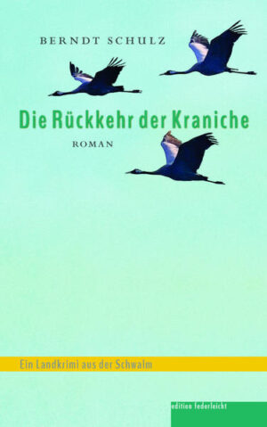 Im schönen Schwälmer Land zwischen Vogelsberg und Kellerwald sind die Böden vertrocknet. Als man die Region renaturieren will, damit große Kranichzüge rasten können, kommt es zu Konflikten. Der Lehrer Johannes Beiner soll die verfeindeten Parteien versöhnen. Denn die Kraniche - Boten der Sehnsucht und des Glücks - müssen landen, damit die Region lebt. Doch das führte schon einmal in mysteriöse Abgründe, und es gab ein scheußliches Verbrechen ... "Wir sind ein kleiner Ort. Wir kennen uns alle. Irgendwann will man sich nicht mehr kennen. Aber man kann nicht aussteigen, alles hat mit allem zu tun. Da kann schon mal einer durchdrehen." EIN LANDKRIMI