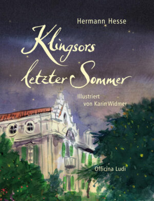 Genau hundert Jahre, nachdem Hermann Hesse die expressionistische Erzählung "Klingsors letzter Sommer" schrieb, ist seine Urenkelin, die Schweizer Künstlerin Karin Widmer, seinen Spuren im Tessin gefolgt und hat den Text mit über fünfzig farbigen Aquarellen neu illustriert.