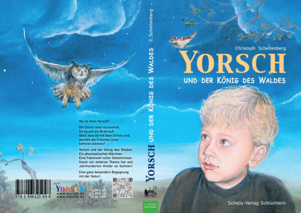 Wo ist denn Yorsch ? Die Eltern sind verzweifelt. Da taucht ein Brief auf ! Aber was ist mit dem Schatz und werden die Freunde Luise befreien können ? YORSCH und der König des Waldes. Ein phantastisches Zauber- Märchen. Eine Fabel- Welt voller Geheimnisse. Kaum ein anderes Thema hat seit Jahrhunderten Kinder so fasziniert. Eine ganz besondere Begegnung mit der Natur !