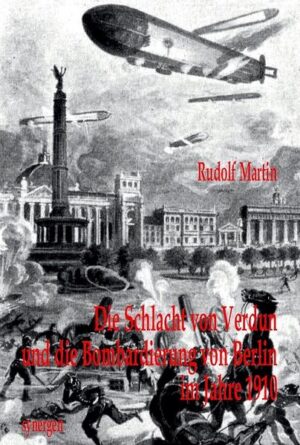 Der Regierungsrat im Reichsinnenministerium Rudolf Martin (1867 - 1919) ist durch seine beiden großen bellizistischen Zukunftsromane Berlin - Bagdad und Der Weltkrieg in den Lüften 1907/09 als berüchtigter Militarist vor dem 1. Weltkrieg bekannt, dessen visionäre Prophetie jedoch von H. G. Wells gelobt wurde und ihn selbst wohl zu seinem "The War in the Air" 1908 inspiriert hatte. Die Schlacht von Verdun wurde schon 1910 geschlagen und die 1. Flächenbombardierung von Berlin mit 12.000 Lufttorpedos durch russische Luftschiffe mit 41.000 Toten und 70.000 Verletzten ist nicht 1943 - 45, sondern schon 1916 erfolgt, wenn die Prophezeiungen von Rudolf Martin, die er in seinen weitgehend unbekannten Zukunftskriegsnovellen von 1906 - 1910 dargelegt hat, schon früher eingetroffen wären. Sein von 1916 - 1931 prognostiziertes Deutsches Weltreich von Berlin bis Bagdad ist hingegen nicht verwirklicht worden, während seine für das Jahr 2009 antizipierte Vision eines friedlichen Vereinten Europas der heutigen Realität doch recht nahe gekommen ist. Wer diese 13 Luftkriegsutopien liest, wundert sich nicht mehr, dass eine auch literarisch dermaßen militärisch-aggressive Stimmung, die einen Weltkrieg als unbedingte Notwendigkeit zum Vorteil von Deutschland propagiert, unweigerlich zu einem Weltkrieg führen musste. Interessant ist auch zu sehen, wie Martin sich Berlin mit 6 Millionen Einwohnern und die Welt nach dem Friedensschluss vorstellte unter der Maxime „Am deutschen Flugwesen, soll die Welt genesen“: "Keinem Beobachter vom Jahre 1920 kann es entgehen, daß die Luftschiffahrt auf die gesamte Bevölkerung des deutschen Reiches einen sehr günstigen, verjüngenden Einfluß ausgeübt hat. Der schnelle, lebhafte Verkehr über ganz Europa, Asien und Afrika hinweg gibt reiche Anregung für Geist und Gemüt und bringt Frische, Gesundheit, Welterfahrung und Weltbildung in die Heimat