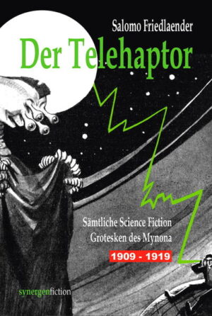 Das anlässlich des 150. Geburtstag am 4. Mai 2021 von Dr. phil. Salomo Friedländer (1871 - 1946), des bis heute bedeutendsten jüdischen Science Fiction Autoren, herausgegebene Jubiläumsbuch enthält seine sämtlichen frühen von 1909 - 1919 unter dem Anagramm Mynona publizierten expressionistisch orientierten 29 Science Fiction & Fantasy Grotesken. Themen sind u.a. die Fernübertragung von Berührungen (recht aktuell angesichts der Corona-Kontaktbeschränkungen), die Manipulation von Raum und Zeit, das Ende der Erde durch eine menschgemachte Klimakatastrophe, die „Aerosophie“, eine Philosophie der Marsbewohner, die Liebe extra- und transterrestrischer Wesen sowie vegetabilischer Menschen mit einer „Totalen Vereinigung“, die Reproduktion von Goethes Stimme, eine lautbarmachende, jedem Menschen eigene „Charaktermusik“, die Sichtbarmachung von Gefühlen, die Materialisation von Gedanken, die Plastinierung von Menschen, sowie zahlreiche weitere originelle Zukunftserfindungen und Technikvisionen des Prof. Abnossah Pschorr und Myno Deusp. Der Kantianer Friedlaender ist ein völlig originärer SF-Autor, der, als einiger der wenigen an die technisch-philosophisch und an Fechners Psychophysik orientierte SF-Tradition von Kurd Laßwitz (1848 - 1910), dem „Vater der deutschen Science Fiction“, anknüpfte. Friedlaender wurde durch Paul Scheerbart zur SF inspiriert, schätzte das Werk von Kurd Laßwitz, Carl Grunert, Jules Verne und H. G. Wells, und hat einzelne Sujets daraus in seinen SF-Grotesken verwandt, auch um „die Komödie des heutigen Menschen in seiner Lächerlichkeit und selbst verschuldeten Ohnmacht,“ darzustellen, doch war er niemands Epigone. Vielmehr hat Friedlaender eine höchst eigenartige und eigenständige Science Fiction kreiert, die weniger unterhalten, sondern als technisch-philosophische „Speculative Fiction“ die unbegrenzten Möglichkeiten dieses vergleichsweise jungen Genres als literarisches Spiel und Experiment in die Hochliteratur einführte und dessen besondere Eignung zur Gesellschafts- und Militarismuskritik er ebenfalls erkannt und genutzt hat. Trotz seines bedeutenden SF-Romans "Graue Magie" 1922 war Friedlaender vielmehr ein Vertreter der genuinen deutschen SF, die von Anfang an und noch bis 1919 in der Kurzgeschichte die „Königin der Science Fiction“ sah und die er bis zu seiner Emigration 1933 als einer der wenigen in der Kurzprosa als SF-Groteske originär in mehr als 60 Texten weiterentwickelt hat, sodass er heute als einer der bedeutendsten und produktivsten deutschen SF-Autoren seiner Zeit gelten kann. Zum Mynonafiction´schen Geleit 1909 Das Weihnachtsfest des alten Schauspielers 1910 Von der Wolke, welche so gern geregnet hätte 1911 Charaktermusik. Eine haarige Geschichte 1911 Von der Wollust über Brücken zu gehen 1911 Der kommende Mann. Eine Vision 1911 Die betrunkenen Blumen oder der geflügelte Ottokar 1911 Aerosophie1912 Fasching der Logik. Vortrag eines Marsbewohners 1912 Präsentismus. Rede des Erdkaisers an die Menschen 1913 Die Torturen des Gottes Mumba 1913 Der Telehaptor - Idee vom Ferntaster 1913 Unter Kanonenkönigen 1915 Das Wunder-Ei1916 Der Stereograph 1916 Goethe spricht in den Phonographen 1916 Das vertikale Gewerbe 1917 Der sichtbare Mensch. Eine Antiwellsiade 1917 Willi Wille! 1918 Harun al Ra - - - - -?1918 Die Kunst, sich selber einzubalsamieren 1918 Die Entführung 1918 Neues Kinderspielzeug 1918 Die langweilige Brautnacht 1918 Beschreibung meiner Braut 1918 U? 1919 Der gut bronzierte Floh 1919 Die vegetabilische Vaterschaft 1919 Das widerspenstige Brautbett 1919 Die kinetische Automodellierung