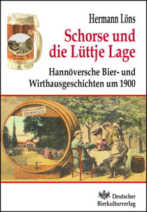 Hermann Löns, der seit 1893 mit Unterbrechung 1908/09 in Hannover 20 Jahre als Lokalredakteur und Journalist u.a. auch unter dem Pseudonym Fritz von der Leine tätig war, verkehrte schon „berufsbedingt“ häufig in den dortigen Gaststätten, war ein profunder Kenner der Hannöverschen Bierkultur um 1900 und hat darüber 30 Biergeschichten geschrieben, die jetzt erstmals nach mehr als 1o0 Jahren wiederveröffentlicht werden. In seinen humorvollen Erzählungen persiflierte er die Biersteuer, Biertouristen, den Biergarten als Heiratsinstitut, die „aus Bayern importierten Biermamsells“, den Hannoverschen „Bierkriegfrieden“ zwischen Biertrinkern, Brauereien und Wirten und gibt humorvolle Benimmregeln für den Besuch von Bierfesten wie dem alljährlichen Schützenfest, die heute immer noch gültig sind. Löns, in Hannover Mitglied des Stammtisches „Höllenhund“, verehrte das Braunbier, das Broyhan (obergäriges Schankbier), die „hiesige Weiße“ (Weizenbier) und vor allem die traditionelle Lüttje Lage, die er in Hommagen mit Schorse - einem „Fachmann für kleine Lagen“ - ausgiebig pflegte, mit ihm dann lustige Kegelreisen und Radtouren machte, sowie zahlreiche Restaurants in der Eilenriede, in Döhren, der Seelhorst, dem Kronsberg und dem Benther Berg bei einem „Zug durch das Leinetal“ besuchte. Satirisch nahm Löns in Bierlaune jedoch auch zu anderen Hannoverschen Tagesereignissen anno dazumal, wie der (auch heute noch sehr aktuellen) Aufstellung von Ratskandidaten und ihren Fähigkeiten mit bieriger Wahlwerbung, den pseudowissenschaftlichen Praktiken einer Hannoverschen Gesundheitskirche und dem Verbot von erotischer Literatur in Gesprächen mit seinem Bierfreund Schorse bierernst Stellung. Vor allem mit seinen zahlreichen Schorse-Geschichten um 1900 gilt er als der „Dichter der Lüttjen Lage“. Denn letztendlich war Löns immer eins besonders im Leben und in seinen Geschichten wichtig: Die „Alturgemütlichkeit“ in Hannover, der er schon 1894 ein lyrisches Denkmal gesetzt hatte: "Solang´ man Lüttje Lagen Noch schenkt in manchem Haus, Solang´ stirbt die Gemütlichkeit In Hannover auch nicht aus." Hannover kann zu Recht stolz darauf sein, dank Hermann Löns einen stets der Wahrheit verpflichteten Chronisten seiner städtischen Bierkultur und des Kneipenlebens um 1900 sowie dank Löns´ Schorse sogar einen Literaten der Lüttje Lage, des „Hannöverschen Nationalgetränks“, zu haben. Ein umfangreiches Nachwort von Detlef Münch, Mitglied des Hermann-Löns-Verbandes und der Gesellschaft für Geschichte des Brauwesens sowie Herausgeber der Dortmunder Bier Zeitung mit fränkisch-westfälischer Biertradition seit 1622, zu „Hermann Löns und die Hannöversche Bierkultur um 1900“ runden mit Erläuterungen und zahlreichen zeitgenössischen Abbildungen zu den von Löns in Hannover und Umgebung besuchten Gaststätten den Band ab. 1894 Tabak- und Biersorgen 1894 Ein Juniabend im Tivoli 1894 Nachmittags vor Kröpcke 1894 Winterlicher Spaziergang 1896 Die Kegelreise 1896 Steuerobjekte 1896 Die Radfahrerschule in Bella Vista 1897 Auf dem Rade durch die Eilenriede 1897 Die Mühlenschenke auf dem Kronsberge 1898 Die Biermamsells vom Schützenfest 1898 Landregen 1898 Elektrisch 1900 Sommersonntag in der Seelhorst 1900 Im Zoologischen Garten 1900 Lex Heinze 1900 Verfügung 1901 Lebensregeln fürs Schützenfest 1902 Musik mit Natur 1902 Die Gesundbeterin 1902 Flüsterverbot nach Bierminuten 1902 Weihnachtsgeschenke 1903 Der Tiergarten 1903 Die Lustbarkeitssteuer 1903 Der Bürgervorsteher 1903 Kandidatenfragen 1904 Das Wirtshaus bei Döhren an der Leine 1906 Bierkriegfrieden 1907 Siehst du wohl, das kommt davon 1907 Der Verschwender 1907 Schorses lüttje Schulaufsätze 1912 Die Kriegstrompete Hermann Löns und die hannöversche Bierkultur um 1900 Von Hermann Löns´ besuchte hannöversche Gaststätten