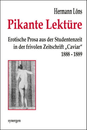 Am 22. Juni 1888 hatte Hermann Löns (1866 - 1914) seinem Kommilitonen Max Apffelstaedt mitgeteilt, dass er „jetzt anonym für den C-a-v-i-a-r schreibe“. Erstmals werden nun diese 10 frühen erotischen Novellen und Essays aus Löns´ Studentenzeit in der frivolen und Ende 1891 faktisch verbotenen Zeitschrift „Caviar - Pikante und heitere Blätter“ von 1888/89 gesammelt herausgegeben. In den Beiträgen, die Löns als 22-Jähriger vornehmlich aus pekuniären Gründen unter dem Pseudonym Fritz von Dresden verfasst hat, und die deutlich über dem literarischen Niveau der sonst im „Caviar“ erschienenen Artikel stehen, behandelt er, an seine Fritz-von-der-Leine-Plaudereien seit 1894 erinnernd, äußerst humorvoll schon erotische Themen und Motive, die er später auch in einigen seinen seriösen Literaturessays, Novellen und dem Liebesroman „Das zweite Gesicht“ verwendete. Löns´ Liebesgedichte aus dieser Zeit und seine erotische Prosa im „Caviar“ sind ein beeindruckendes Zeitzeugnis seiner damaligen sexuellen Disposition, die er auch in Literatur transferierte und die heute nach mehr als 130 Jahren immer noch mit Genuss und Gewinn zu lesen sind. Fragment aus dem Briefe eines Mormonen Das Muttermal an der unrechten Stelle Etwas über den Geschmack Kein Storch mehr! Pikante Lektüre. Literarisch-moralische Epistel Das „Ding an sich“ (Abb. s. Buchcover) Der Cancan Trouviller Aquarelle. Ein Badebrief Die Vegetarier der Liebe Das Herz. Ein Stückchen Anatomie Erotische Studentenlyrik