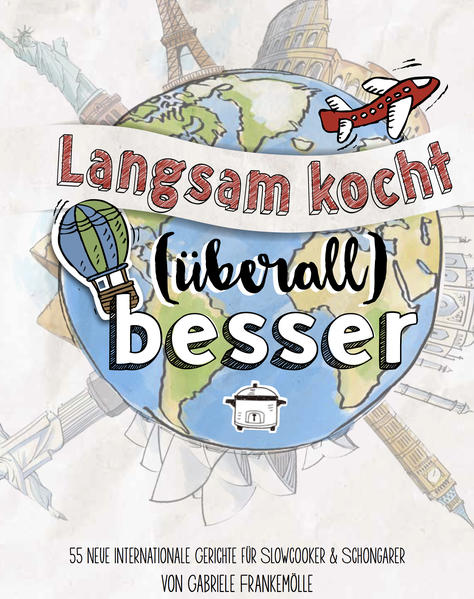 Langsam kocht (überall) besser: Das bekannte Slowcooker-Grundkochbuch bekommt eine internationale Ergänzung! Im neuen handlichen Band reisen Sie in 55 ganz neuen Gerichten um die Welt - durch alle Kontinente. Probieren Sie französische Landküche, us-amerikanische Desserts, indische Gemüsecurries, asiatische Geflügelspezialitäten, nahöstliche Beilagen. Oder bereiten Sie Schwarzbrot und Fleischpastete aus Skandindavien zu - denn mit ein bisschen Gewusst-Wie lassen sich auch solche raffinierten Speisen im Slowcooker garen. Das pfiffige Kochbuch ist ausgestattet mit praktischer Ringbuchbindung und schmutzresistentem Cover. So kann es unbesorgt auf der Küchenarbeitsplatte liegen, während Sie die Zutaten vorbereiten und Ihren Slowcooker befüllen. Die Rezeptliste umfasst Vorspeisen, Suppen, Hauptgerichte, Süßspeisen und Getränke - alle mehrfach getestet und weitestgehend ohne Fertigprodukte. Der Anteil vegetarischer Gerichte beträgt etwa ein Drittel. Vorspeisen Fleischbällchen in Tomatensauce, Lachspastetchen aus Norwegen, Wildschweinpastete aus Schweden Suppe/Eintopf Bigos-Schmortopf aus Polen, Erbsensuppe aus Schweden, Erdäpfelgulasch aus Österreich, Linsen-Kürbis-Topf aus Syrien, Reistopf mit Huhn und Wurst aus den USA , Rosenkohltopf aus den Niederlanden, Rote-Bete-Suppe aus Russland Hauptgerichte Auberginen-Kartoffelcurry, Auberginenauflauf aus Griechenland, Bierfleisch aus Belgien, Brotauflauf aus Südafrika, Curry mit Käse und Erbsen aus Indien, Curry mit Kichererbsen aus Indien, Erdnusshuhn aus Thailand, Gemüse-Reis aus Indien, Geschnetzeltes aus Russland, Hacksteak in Pilzsauce aus England, Hähnchenspieß aus dem Kaukasus, Hirtenmakkaroni aus Südtirol, Huhn mit Süßkartoffeln aus Puerto Rico, Käse-Fondue aus der Schweiz, Krautwickel aus Bosnien, Lachs mit Ahornsirupsauce aus Kanada, Lammcurry aus Kaschmir, Lammragout mit Schalotten, aus Griechenland, Rind mit Möhren aus der Mongolei, Rinderragout mit Möhren aus Frankreich, Rippchen auf koreanische Art, Roastbeef aus Irland, Rouladen auf italienische Art, Schichtfleisch nach Balkan-Art, Schweinefilet gefüllt aus Frankreich, Schweinefleisch süßsauer aus China, Tacos mit Koriandersauce aus Mexiko, Tafelspitz aus Österreich Beilagen Paprikagemüse aus dem Baskenland, Raclette-Kartoffeln aus der Schweiz, Reis mit Erbsen aus Mexiko, Safrankartoffeln aus Marokko, Semmelknödelauflauf aus Österreich, Stangenbohnen aus der Türkei, Tomaten-Würzsauce aus Mexiko, Vollkornbrot aus Westfalen Süßspeisen Bananenkuchen aus den USA, Brotauflauf aus den USA, Ingwerbirnen aus Schweden, Milchkonfitüre aus Argentinien, Orangen-Polentakuchen aus Italien, Reispudding aus Indien, Schokoladenkuchen aus Irland, Zimtschnecken aus den USA Getränk Apfelpunsch aus den USA