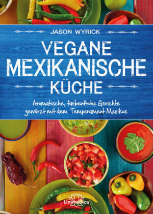 Tamales, Burritos und Tostadas - vollmundige Namen, hinterdenen sich ein kulinarischer Kosmos verbirgt. Autor Jason Wyrick hat seine Wurzeln in Mexiko. In VEGANEMEXIKANISCHE KÜCHE entführt er die Leser in dieKüche seiner Heimat und Kindheit. Mexikanisches Essen ist vielfältig und farbenfroh wie dasLand selbst. Seine Bewohner haben ihr Temperament undihre Lebensfreude in Gerichte voll frischer und sinnlicherGeschmacksnuancen einfließen lassen, die Wyrick in kreativenund verführerischen Rezepten zur Geltung bringt:Das erdige Aroma von frisch zubereitetem Chili rundetden pfannenfrischen Pilz-Crêpes ab, die gekühlte Avocado-Suppe sättigt angenehm an heißen Sommertagen undein Spinat-Kartoffel-Salat mit Limetten-Agave-Dressingverleiht dem Barbecue-Buffet mittelamerikanisches Flair. Neben den vielfältigen Rezepten, die sowohl Klassiker alsauch überraschende Neuinterpretationen auf rein pflanzlicherBasis umfassen, lernt der Leser auch die Grundtechnikender mexikanischen Küche kennen, mit denen sich ganzspielerisch nahezu alle Rezepte des Landes auch vegan zubereitenlassen. Wyrick ist es ein spürbares Anliegen, lebendig und authentischdie mexikanische Lebensart, die Freude an gutem Essenund das kulinarische Gemeinschaftsgefühl, wie er esim Kreis seiner Familie erlebt hat, mit diesem Buch hinausin die Welt zu tragen. „Jason Wyrick macht vegan lebenden Menschen die köstlicheWelt der mexikanischen Küche zugänglich. Er stellt nicht nurdiverse Rezepte für köstliche Gerichte vor, sondern verbindetdiese auch mit Berichten über die kulturellen Eigenheiten derverschiedenen mexikanischen Regionen. Für alle veganen Kochfansist dieses Buch ein absolutes Muss.“ - vegparadise.com